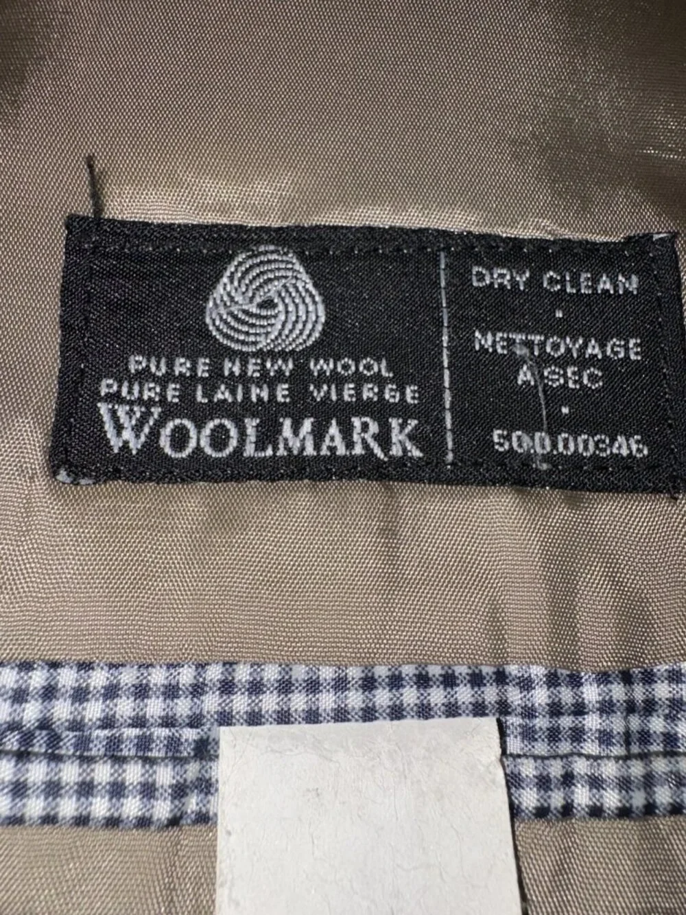 Izod Woolmark Hounds Tooth 100% Wool Blazer Sport Coat Men 43 Regular